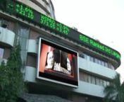 Outdoor LED videowall on the facade of Bombay Stock Exchange is one of the iconic display that is covered by numerous news channels every day. The displays howcases live fianncial news and stock market updates.