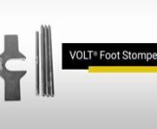 The VOLT® Foot Stomper is a pro tool for fast and easy stake-mounted fixture installation. It uses foot pressure to save time and labor. Simply thread the fixture onto its stake and place it in the desired location. Then slide the Foot Stomper over the top of the stake and apply foot pressure. When the stake top is flush with the ground, remove the Foot Stomper.nnLearn more: https://www.voltlighting.com/landscape-lighting-accessories-fixture-mounting-tools-g2-foot-stomper/p/VAC-STKS2-SBCnnShop
