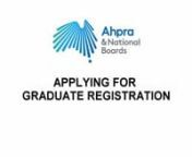 Applying for Graduate Registration from graduate
