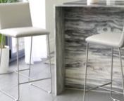 The Tia Bar Stool is such a sociable seat, allowing friends and family to sit comfortably at your breakfast bar while tasty food is being prepared in the kitchen. This stool is perfect for making both your space and mealtimes more focused on spending time together.nnYou can find our moreabout the Tia stool on our website: https://www.danetti.com/dining-furniture/bar-stools/tia-real-leather-bar-stoolnUpholstered in corrected grain leather, we&#39;ve chosen the very best hides for the Tia bar stoo