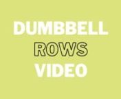 DUMBBELL ROWS from rows
