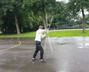 Shaolin Zhui Feng Gun by jean Luc Grandjean in the Rain. Zhui Feng Gun means the Wind Chaser Staff form as was taught to us by the Shaolin Bond Nederland. nnShaolin Kungfu Apeldoorn He Yong Gan martial arts School from the Netherlands