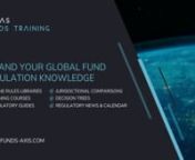 ATLAS Funds Training is an online portal which contains detailed analysis and training on a number of Global Fund Regulations.nnThe portal has been designed to support you to keep up-to-date with the latest regulatory developments as well as help to improve your knowledge and understanding of Global Fund Regulations.nnThe key features include:nn•Access to global regulations in Europe, North America and Asian•Range of training courses to test your knowledgen•Decision trees to help ans
