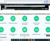 Hello friends, In this video I&#39;m going to show you where you can download original Bulk Whatsapp Sender, How to install Whatsapp Marketing Software, and How to get Whatsapp Sednder License Key for your pc. This is a software with extra added features to send bulk messages in whatsapp within few minutes. This whtasapp marketing software is very useful for Business Owners, Entrepreneurs, freelancers, digital marketers, product sellers etc.nnBulk Whatsapp Sender comes with Anti Blocking System, so