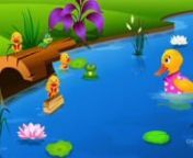 Five Little Ducks Nursery Rhyme With Lyrics - Cartoon Animation Rhymes & Songs for Children from ducks cartoon