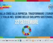 Italian Alliance for Sustainable Development (ASviS) from asvi
