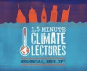 The 1.5* Minute Climate Lectures return as part of Climate Week at Penn. Professors and leaders from across the University unite in a series of virtual lectures to sound the alarm about the climate emergency, to call for large-scale climate action, and to share a vision of constructive and comprehensive response. nn*The maximum amount the average temperature can rise in order to avoid the worst consequences of global warming is 1.5°C. We’re already past 1°C. nnPresenters on September 23, 202