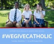 This year, help Villa Angela-St. Joseph High School raise money to renovate its courtyard during #WeGiveCatholic on Tuesday, Dec. 1, 2020.nnPlease join us during these 24 hours of giving and gratitude! Visit bit.ly/WeSupportVASJ for more information.n--nVideo by Kristen Mott &#39;09.nMusic by https://www.bensound.com.