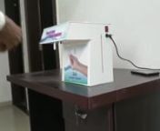 TouchFree Hand Sanitizer Dispenser. Capacity - 1Ltr /5Ltr. Plug n Play. Sensor based touch free. Make In India initiative.Used for Offices/Schools/Colleges/Industries/Hospitals/Banks etc