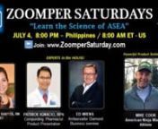Asea Presentation by Host, Ingrid Santos Chua; Product Overview by Compounding Pharmacist, Patrick Ignacio; Athletic Testimonial by American Ninja Warrior, Mike Cook; Business Overview by Asea Ambassador Diamond, Ed Wiens