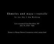 Documentation of the Ekmeles and maya + rouvelle live-stream of In the Sky I Am Walking.nnStreamed on July 18, 2020 from Brooklyn, NY, featuring the music of Raven Chacon and Karlheinz Stockhausen.nnPerformed bynCharlotte Mundy, SopranonElisa Sutherland, Mezzo SopranonSteven Beck, Pianonnmaya + rouvelle, video/visual art, art directionnnwww.ekmeles.comnwww.mayarouvelle.comnn+++ in detail:nnIn the Sky I am WalkingnnA maya+rouvelle collaboration with the NY vocal ensemble Ekmeles.nnLive-streaming