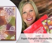Enter giveaway, Free PDF and more info on Paper Pumpkin: http://stampwithtami.com/blog/2017/10/paper-pumpkin-september-2017/nFacebook Live: http://www.facebook.com/stampwithtami1 On today’s live online class we’ll be doing the Emboss Resist Technique to create this gorgeous fall card. I had a blast playing with the beautiful Layered Leaves Paper Pumpkin kit. The treat boxes and note cards that the kit originally made were just gorgeous. Every month I like to show you an alternate project for