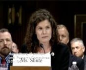 Lindsey Lusher Shute, Executive Director of the National Young Farmers Coalition, testifies before the U.S. Senate Committee on Agriculture, Nutrition, &amp; Forestry. The hearing, titled