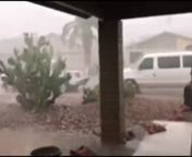 In Arizona during monsoon season flash floods can happen fast and without notice.Here is an example of the fierce storm that hit.About 30 minutes later the sun was out and we were driving away.
