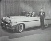 First Ed talks to Lucy and Desi in a brand new 1954 Mercury. Desi sneaks in a plug for Philip Morris. Then Ed introduces actress Julia Meade who shows a model of the new CBS Television City and then launches into a long spiel for the current line of Lincoln automobiles. Early 1950s, but which year exactly?
