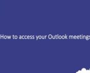 In this video the 365 Cloud Academy shows users how to access Outlook meetings within Microsoft Teams. nFor more information on Microsoft Teams or our training videos contact: n08001488001 or tellmemore@365cloudacademy.com