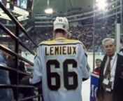 In 1997 Mario Lemieux retired from the game he loved, his body aching from years of punishing play.nIn the following years his #66 was retired by the Penguins, the waiting period to be inducted into the Hockey Hall of Fame was waved &amp; he stepped in to save the Penguins from bankruptcy by becoming a co-owner. Mario had moved on from his playing days.nEarly into the 2000-01 season, a story somehow got back to Mario that his young son Austin had no idea his dad was such a great hockey player be