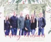Merry Christmas From The Caton Family from caton