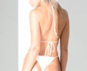 Issa Bikini Top & Bottoms - White from bikini