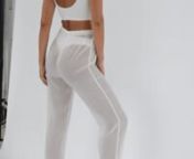 Sahara Bikini Top & Bottoms & Reena Trackpants - White from bikini