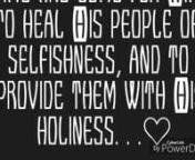 The Lord is our Healer and Provider, and the time has come for Him to heal His people of selfishness, and to provide them with His holiness...nnBut God forbid that I should glory, save in the cross of our Lord #Jesus Christ, by whom the world is #crucified unto me, and I unto the worldn~Galatians 6:14nn●Crucified (G4717) = to impale on the cross; figuratively to extinguish (subdue) passion or selfishness: - crucify.n1. to stake, drive down stakesn2. to fortify with driven stakes, to palisaden3