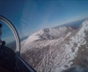Flying over the mountains of Arran in Wee Vans, a RV8 aircraft. Piloted by Captain Ham and copiloted by Pakey
