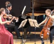 Dvorak : Dumki -Trio op.90 nJona Schibilsky-Violine / Elisabeth Kogan-Violoncello / Jeongwhan Kim- Klavier