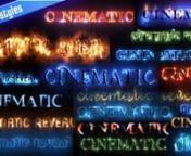 ✔️ Download here: nhttps://templatesbravo.com/vh/item/cinematic-text-styles-pack/16993384nnnn50 Cinematic Text Styles Pack [information on project page]nnHere is a new kit of 50 amazing animated text styles! Plus you can mix styles to get more unique cinematic reveals. Great for trailer or game video! Just type your text and your hollywood titles are ready.nEasy use and fast render. nnIncludes 50 great animated styles with effects (titles with fire, energy, glowing, glitch, light streaks, wa