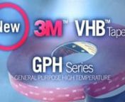 A próxima geração de fitas 3M VHB assume aplicações de temperaturas mais exigentes com a nova série de fitas VHB GPH.