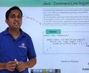Java - Command Line Arguments