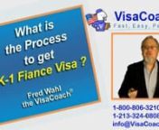 https://www.visacoach.com/how-to-apply-fiance-visa-video/ The Fiance Visa Process allows a US Citizen to apply for a K-1 visa, that allows his fiancee to enter the USA for the purpose of Marriage, and then adjustment of status to permanent residencynnTo Schedule your Free Case Evaluation with the Visa Coachnvisit https://www.visacoach.com/schedulenor Call - 1-800-806-3210 ext 702 or 1-213-341-0808 ext 702nFiancee or Spouse visa, Which one is right for you? https://www.visacoach.com/fiance-vs-spo