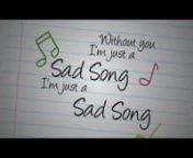 We The Kings - Sad Song (Lyric Video) ft. Elena Coats from sad sad song video