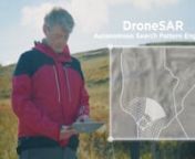 DroneSAR app transforms basic drones into advanced Search &amp; Rescue platforms, allowing for autonomous search patterns to help rescue victims in need and decreasing risk for search and rescue volunteers