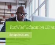 This video covers using the TaxWise Setup Assistant to set default information and preferences for TaxWise 2016. The settings include office, preparer, and ERO information, user names, which information to carryforward, and print preferences.