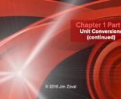 Chapter 1 part 6Two-step Unit ConversionsnDownload the lecture notes that accompany this Chapter FOR FREE!!!:nLecture notes: http://www.zovallearning.com/GOBlinks/ch1/lecture_notes_ch1_science-measurement_current-v2.0.pdfnnYou can rent the entire Chapter (series) for &#36;4.95 or rent this section (episode) only for 99 cents.nOnce rented, you will have access to the video for AN ENTIRE YEAR!Watch as often as you wish and on any device you choose for the entire term of your class. Dr. Jim Zov