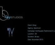 This testimonial add of Zong is produced byBling&#39;s studios Islamabad