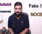 The main reason why techincal guruji is fucking shit !! the way these people teach actually develops nothing but misconceptions