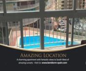 Visit us for more information:nhttp://www.benidorm-spain.com/e/property/155nhttp://cheap-jobs.com/categories/SpainnnRating booking.com: Great place (9,3/10) , luxury (9.1/10), best Great Swimming Pool, handy to Water Ski, beach parties, Aqualandia + Terra Miitica.nnA сharming apartment with fantastic views to South West of amazing sunsets, perfect choice for 2 families. Luxury, 2 bath, new renovation, new furniture, cleaned, located near Levante beach, the best area of Benidorm, just few meters