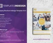 Present your company services and products to your audience with this professional indesign template. Easy to edit the text and images. It comes with front and back cover designs and 14 unique inner pages layouts.nnFeaturesnn16 pagesnA4 (8.27”x11.69”) SizenAutomatic Page Numbersn300 DPI ResolutionnLayered and organisednBleed 0.125”nPrint ReadynnWhat you will get after purchase/download:nn1 IDML file compatible with Adobe Indesign from CS3 until CC;n1 PDF help file with the links to the fon
