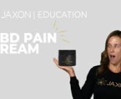 Looking for a CBD-infused pain relief cream that can soothe your tired, sore muscles? JAXON&#39;s got you covered. Our pain relief cream contains a powerful dose of CBD, plus menthol, camphor, arnica Montana, and other natural ingredients that work synergistically to relieve pain. Additionally, it absorbs quickly through the skin, so people who suffer from muscle pain and soreness can enjoy fast relief.nnActive ingredients:n6% Menthol, 4% Camphor, 1% Arnica Montana, 1% Methyl Salicylate, .25% vegan