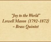 (Sheet music available for purchase and download at https://www.conspiritomusic.com/joy-to-the-world-brass-quintet/)nn