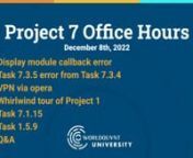 Project 7 Office Hours 2022-12-08 06:59:19 from vpn 2022