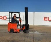 Bendi BE3060 Electric Articulated Reach Forklift, 3 Stage, Free Lift Mast, Side Shift, Forks - 4443 - DMNn140317959