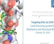 The application of multiple biophysical techniques to validate initial HTS hits has become an important part of lead discovery. To decipher the mode of action of a new SOS1 inhibitor class, biophysics coupled with the intensive use of structural biology was instrumental.nnIn this case study, we targeted RAS via SOS1, its guanine nucleotide exchange factor. A combination of HTS and fragment screening resulted in the discovery of the first nanomolar SOS1 inhibitors which disrupt the interaction be