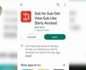 ✅ Subscriber बढ़ाने वाली 1 और New App &#124; Haw to increase�� Subscriber App �subscriber Kaise badhayennnnTiktok P invite you to use Sub4Sub app which can help you to boost subscribers for your YT channel. Let&#39;s install Sub4Sub together!nnhttps://join.tubeforces.com/pSofnnnsubscriber kaise badhayen how to increase subscribers on youtube channel n youtube subscriber kaise badhaye n  subscribe kaise badhaye n  subscriber kaise badhaye 2022 n  youtube par sub