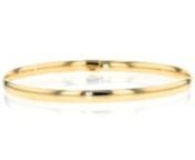 https://www.ross-simons.com/937814.htmlnnSometimes, simple is the way to go. Thats the case here with this polished 14kt yellow gold bangle bracelet from Italy. This understated yet sophisticated design stands alone just as well as it stands out in a stack! Slip-on, 14kt yellow gold bangle bracelet.