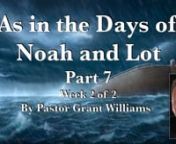 “As in the Days of Noah and Lot”(01/23/22) ‘Part 7’ Week 2 of 2 Community Bible Study on Monday nights in Plymouth,MI. What does God’s Word (the Bible) have to say about the days of Lot which deals with the descendants of Canaan, sons of Ham, and two of those descendants were Sodom and Gomorrah?nnFrom the religious leaders at that time who were proclaiming what God said was sin was no longer sin (this is not limited to homosexuality)…. This is happening in the church today just as Je