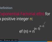 44-Exponential Factorial from 44 factorial