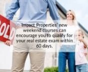 Impact Properties is the nationwide real estate group looking to nurture industry talent in Gadsden, AL - call the team today at +1-888-508-0518 to find out more about their mentoring and franchising support!Visit https://www.impactprop.com to enroll in live training sessions today!