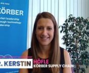 “Logistics is sexy. It&#39;s a cool industry to work in. The same goes for innovation - it&#39;s also very sexy. You just have to find a way to make it happen. Don&#39;t give up. It sometimes takes some time and patience.”nnIn this episode, we are joined by Dr. Kerstin Höfle, Vice President R&amp;D and Product Management at Körber Supply Chain. Together with her team, Kerstin is responsible for the automation portfolio, driving knowledge creation and implementingnew technologies and solution approac